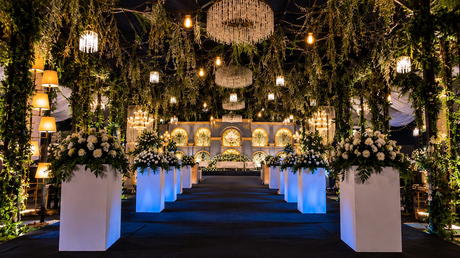 Flowers and candlelight