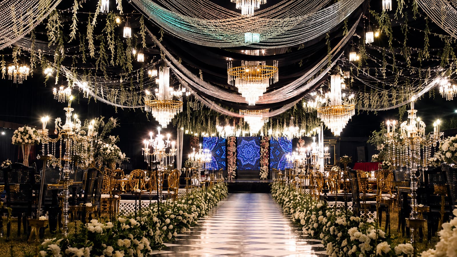 Elegant event with candlelight